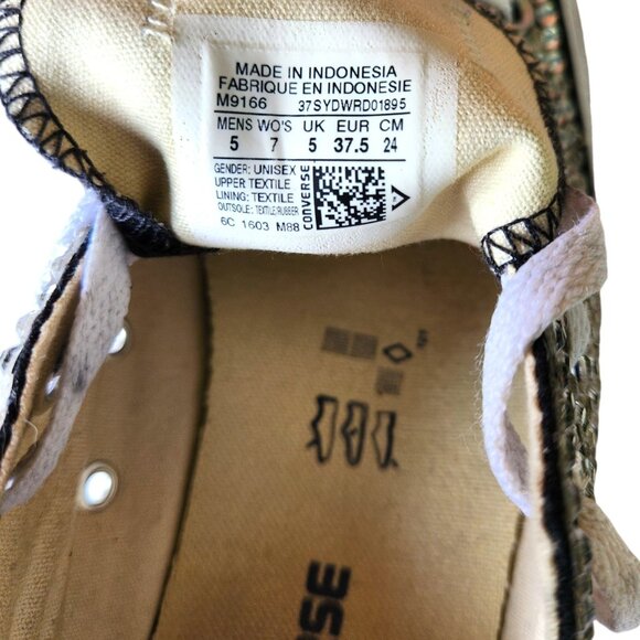 Custom Converse All Star Low-Top Sneakers w/Rhinestone Embellishments  Women's 7 - Picture 2 of 10